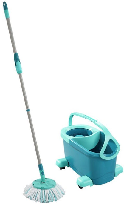 Leifheit Clean Twist Disc Mop Ergo - compleet dweilsysteem met wieltjes - 6 liter Tweede kans