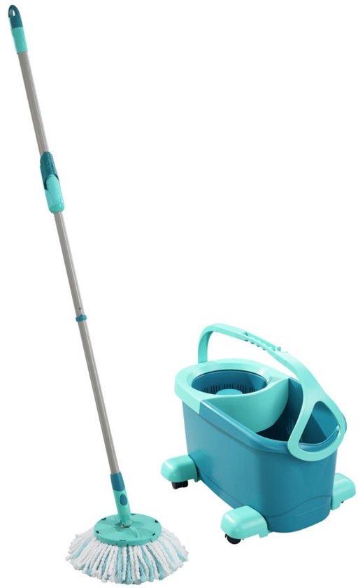 Leifheit Clean Twist Disc Mop Ergo - compleet dweilsysteem met wieltjes - 6 liter Tweede kans
