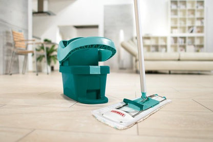 Leifheit Profi XL vloerwisser - compleet systeem - micro duo - met wieltjes - 42 cm wisbreedte - 8 ltr emmer Tweede kans