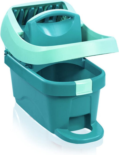 Leifheit Profi XL compleet vloerwissysteem - met wieltjes - micro duo doek - EXTRA static stofdoek - 42 cm wisbreedte Tweede kans