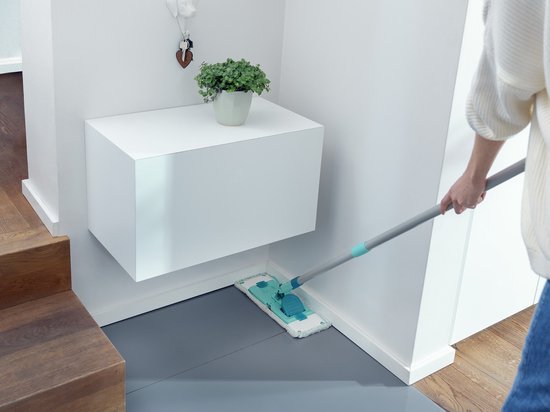 Leifheit Power Clean vloerwisser M - compleet systeem - incl. steel (140cm) - 33 cm wisbreedte - micro duo tweede kans