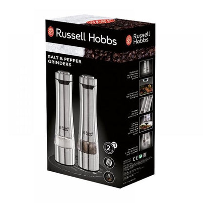 Russell Hobbs Peper- & Zoutmolen Set Elektrisch - 23 cm - RVS Tweede kans