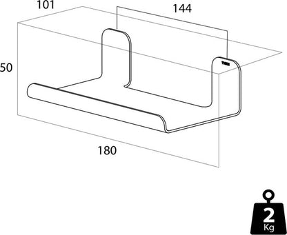Tiger Colar - Planchet 18 cm - Zonder te boren - RVS gepolijst Tweede kans