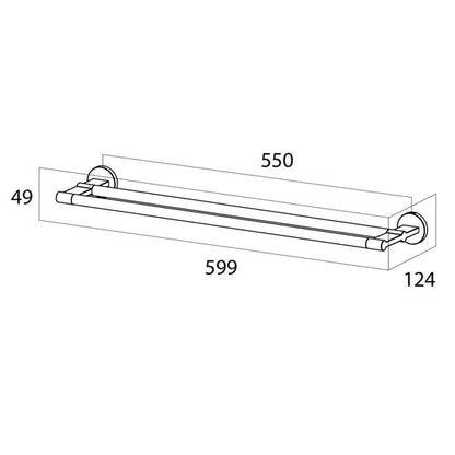 Tiger Noon Handdoekrek dubbel - Zwart Tweede kans