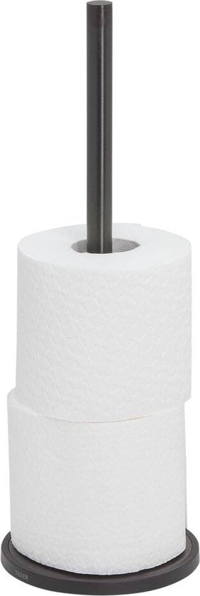 Tiger Tune - Reserverolhouder - vrijstaand - Zwart metaal geborsteld / Zwart - Gunmetal black Tweede kans