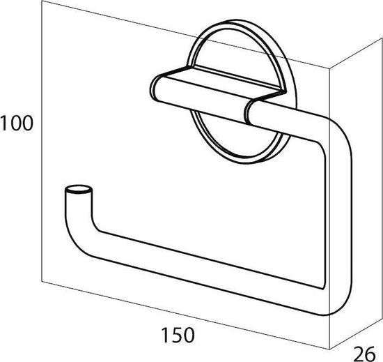 Tiger Tune - Wc rolhouder zonder boren - Toiletrolhouder Tweede kans