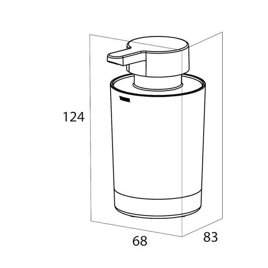Tiger Tune - Zeepdispenser 180 ml - vrijstaand - Goud geborsteld / Zwart Tweede kans