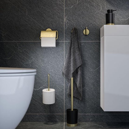 Tiger Tune - Zeepdispenser 180 ml - vrijstaand - Goud geborsteld / Zwart Tweede kans