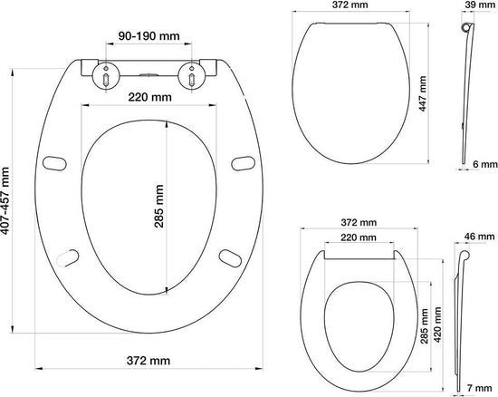 Tiger Blade - WC bril - Toiletbril met deksel - Soft Close - Easy Clean functie Tweede kans