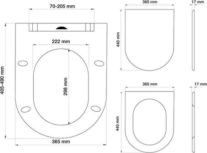 Tiger Veiros - WC bril D-vorm - Toiletbril met deksel - Soft close - Easy Clean functie - Thermoplast - Wit Tweede kans