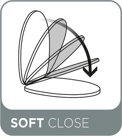 Tiger Douglas - WC bril - Soft Close - MDF / FSC - Walnoot Tweede kans