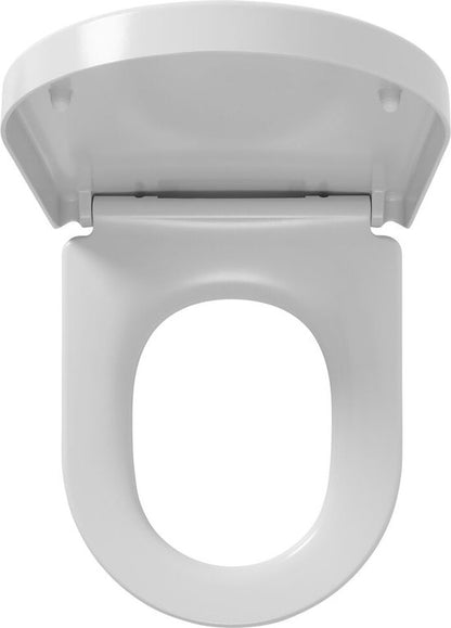 Tiger Memphis - WC bril D-vorm - Toiletbril met deksel - Softclose - Easy Clean functie - Duroplast Wit Tweede kans