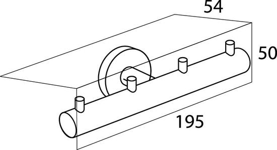 Tiger Boston - Handdoekhaakjes - Zonder boren - Boren of lijmen - RVS gepolijst Tweede kans