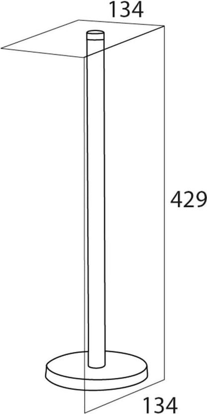 Tiger - Reserverolhouder - vrijstaand - RVS geborsteld Tweede kans