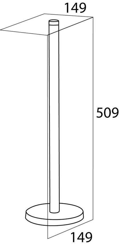 Tiger - Reserverolhouder voor 5 rollen - vrijstaand - RVS geborsteld Tweede kans