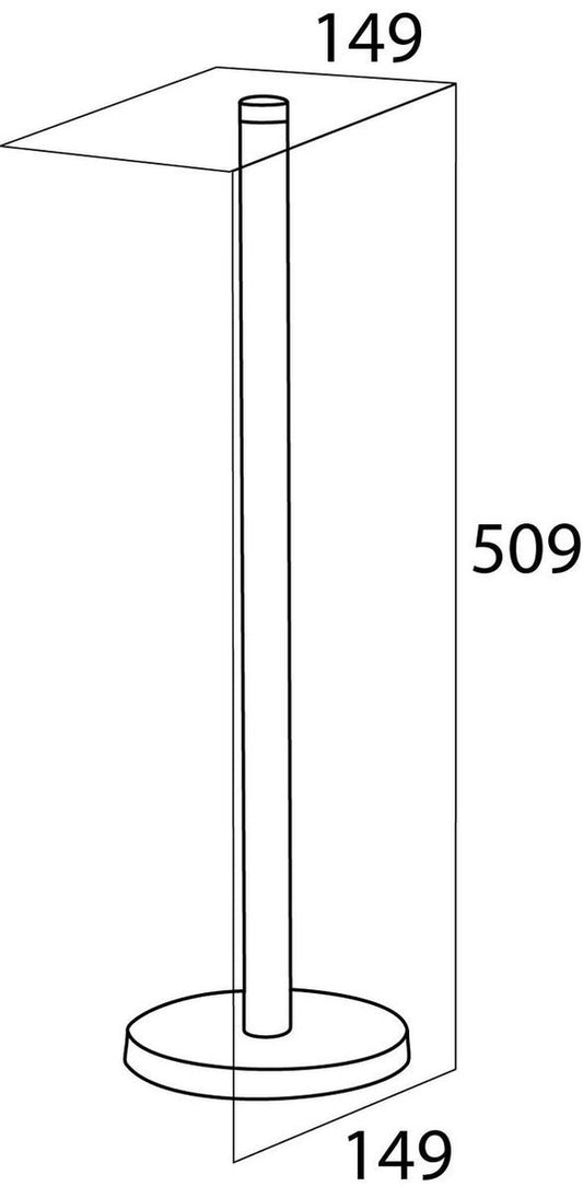 Tiger - Reserverolhouder voor 5 rollen - vrijstaand - RVS geborsteld Tweede kans