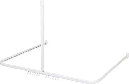 Sealskin - Easy Roll Douchegordijnstangset - Universeel - L en U vorm montage - 90x90x90 cm - Wit Tweede kans