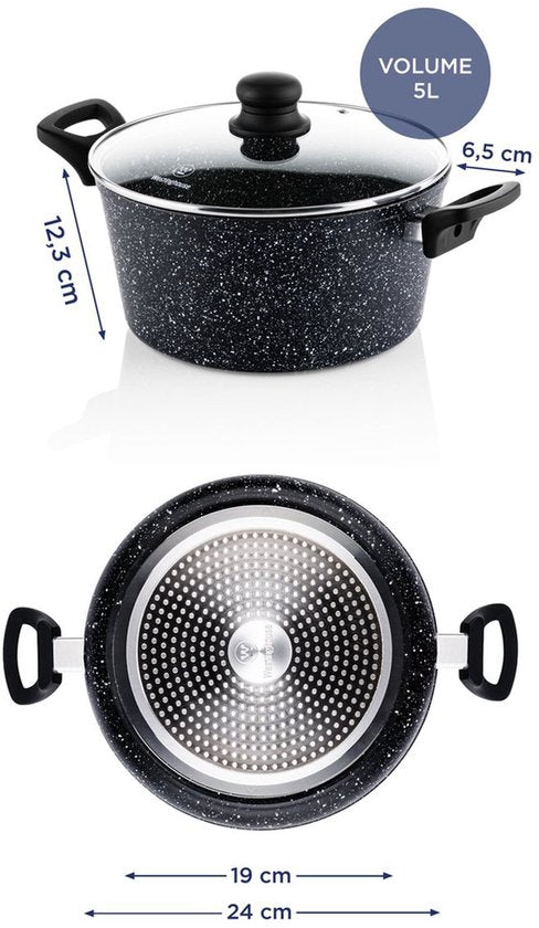 Westinghouse Braadpan – Ø 24 cm – Inductie – PFOA-vrij – Inclusief Deksel Tweede kans