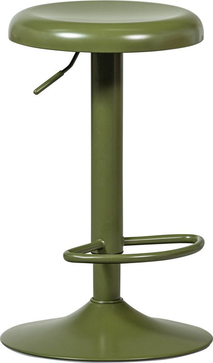 WOOOD Isaac Barkruk - Metaal - Warm Groen - 81x39x39 cm