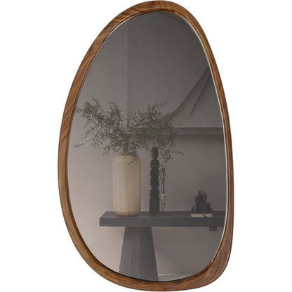 WOOOD Leif Spiegel - Hout - Naturel - 64x38x2 cm