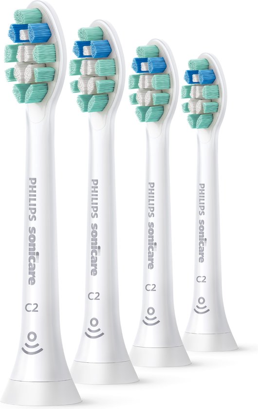 Philips Sonicare C2 Optimal Plaque Defence HX9024/10 - Opzetborstels - 4 stuks
