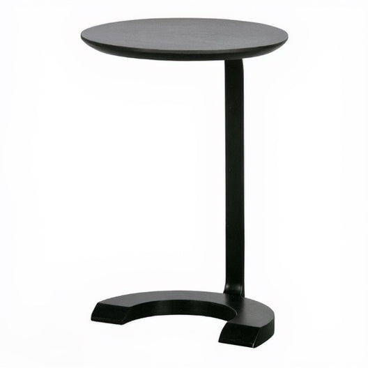 WOOOD Floor Bijzettafel - Hout/Metaal - Zwart - 57x39x39 cm
