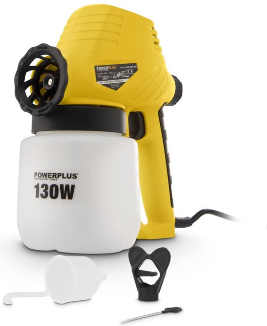 Powerplus Elektrisch Verfpistool POWX351 - Verfspuitpistool van 130 W van 800 ml Tweede kans