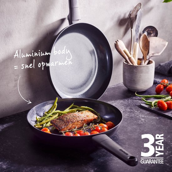 Brabantia VANTA Koekenpan - Ø 28 cm - Ergonomisch en licht - 100% PFAS vrij- Trendy design Tweede kans