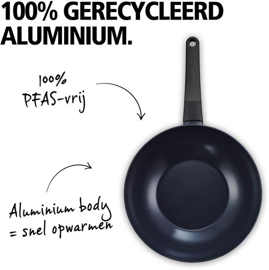 Brabantia VANTA Wok pan - Ø 30 cm – Ergonomisch en licht - 100% PFAS vrij Tweede kans