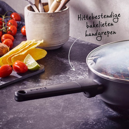 Brabantia VANTA Hapjespan met Glazen deksel - Ø 24 cm – 100% PFAS vrij Tweede kans