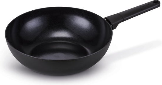 Brabantia NERO Wokpan - Ø 30 cm - 100% PFAS vrij- 100% Gerecycleerd - Geschikt voor inductie Tweede kans
