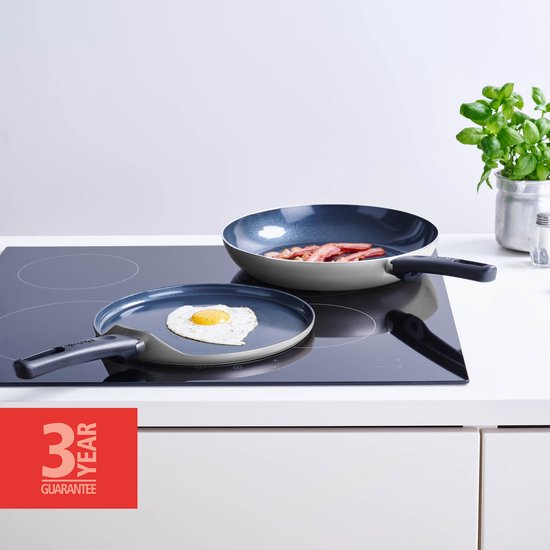 Brabantia INDU+ R Koekenpan - Ø 28 cm – 100% gerecycled aluminium - keramische antiaanbaklaag  Tweede kans