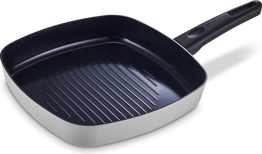 Brabantia INDU+ Grillpan - Ø 26 cm -keramische antiaanbaklaag – 100% gerecycled Aluminium Tweede kans
