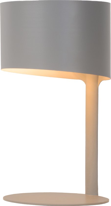 Lucide KNULLE - Tafellamp - Ø 15 cm - 1xE14 - Grijs