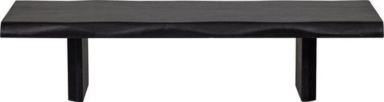 WOOOD Cali Salontafel - Mangohout - Zwart - 55x120x28 cm