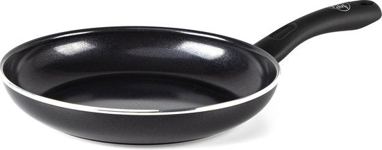 GreenChef Diamond Koekenpan 30cm - PFAS-vrije antikleeflaag - Koekenpan inductie - Keramische koekenpan - Ovenbestendig tot 160°C - Koelgreep - Zwart