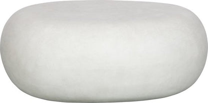 vtwonen Pebble Bijzettafel - Fiber Clay - Betonlook - Wit - 31x65x49 cm - LICHT KRASJE, ZIE FOTO