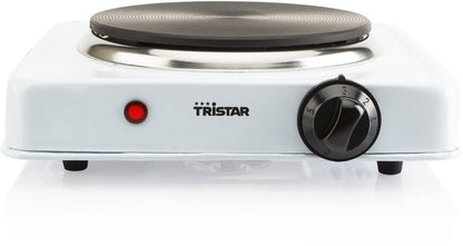 Tristar Elektrische kookplaat 1500W - KP-6185 - 1 Kookzone - Vrijstaand - Wit
