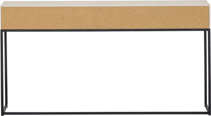 WOOOD Silas Bureau/Sidetable - Grenenhout - Dust/Beige - 74x140x40 cm