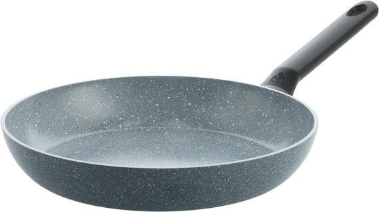 BK Blue Label Granite Keramische Antiaanbak Koekenpan Ø24cm – PFAS-vrij – Inductie Koekenpan –Ovenbestendig tot 160°C – Vaatwasserbestendig – Snelle opwarming – Koudgrepen – Zonder deksel – Blauw