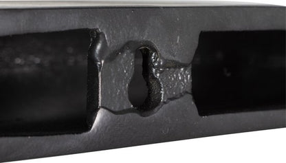 WOOOD Rock Wandplank - Aluminium - Zwart - 7x60x13