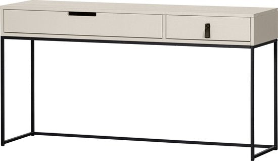 WOOOD Silas Bureau/Sidetable - Grenenhout - Dust/Beige - 74x140x40 cm