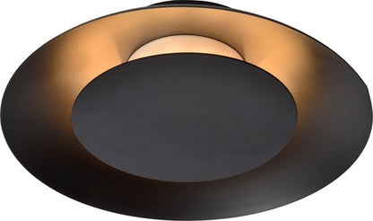 Lucide FOSKAL - Plafonnière (Plafondlamp) - Ø 21,5 cm - LED - 1x6W 2700K - Zwart
