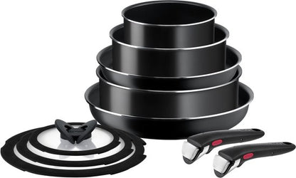 Tefal Ingenio Easy Cook & Clean - Pannenset - 10-delig - Niet Geschikt voor Inductie - Stapelbaar