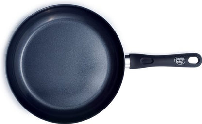 GreenChef Diamond Koekenpan 30cm - PFAS-vrije antikleeflaag - Koekenpan inductie - Keramische koekenpan - Ovenbestendig tot 160°C - Koelgreep - Zwart