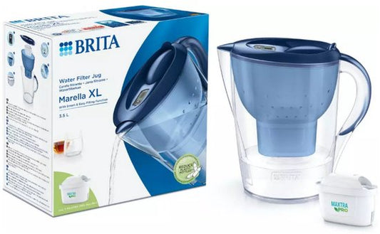 BRITA - Waterfilterkan - Marella XL - 3,5L - Blauw - incl. 1 MAXTRA PRO ALL-IN-1 filterpatroon