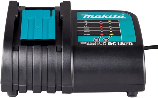 Makita DC 18 SD acculader 7,2 V - 18 V voor Li-Ion accu ( 194533-6 ) ZONDER VERPAKKING!