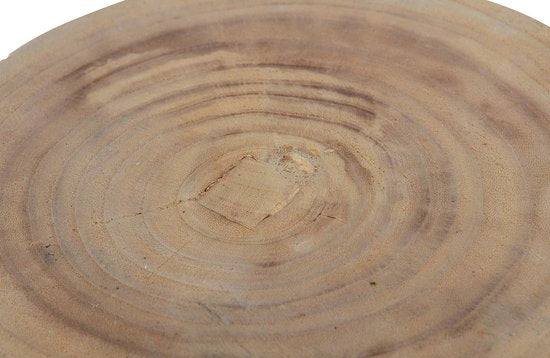 WOOOD Bikkel Kruk - Hout - Naturel - 40x28x28 cm