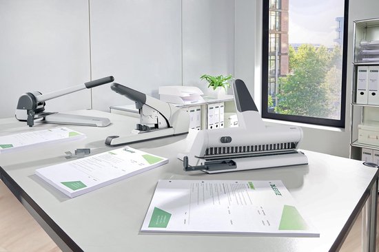 Leitz 23-Gaats Perforator - Perforeert tot 15 Vel - Voor Mappen En Ringbanden - Zilver