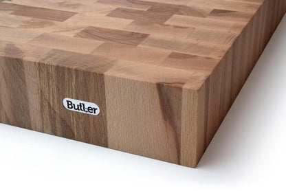 Butler - Hakblok - Kopsbeukenhout - 60 x 40 x 6 cm LET OP! Lichte schade